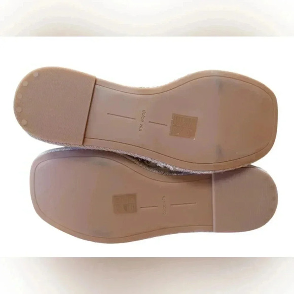 Dolce Vita NWT Square Toe Espadrilles Tan Leather Sandals - Picture 7 of 9